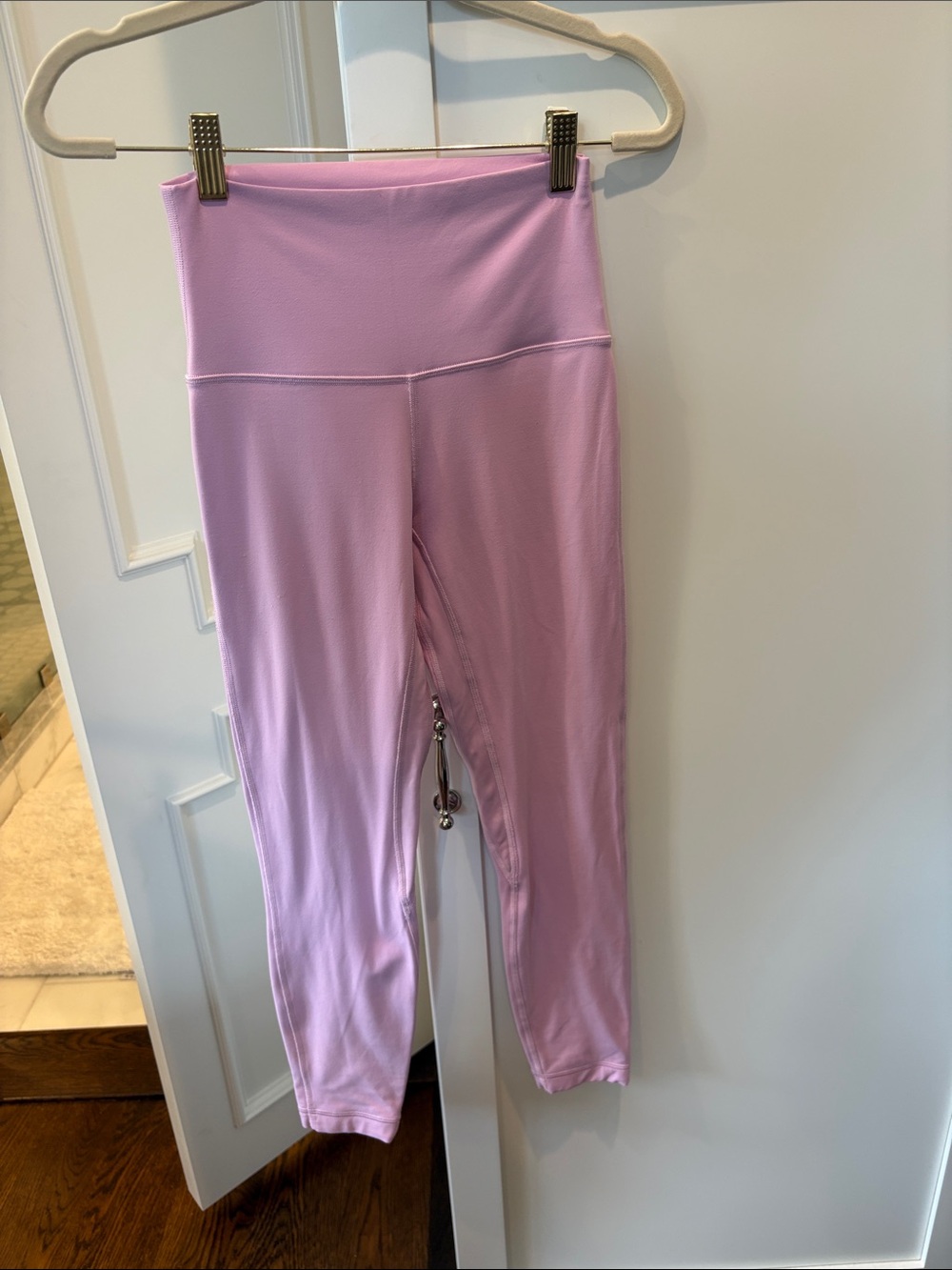 High-Waist Kids Leggings in Light Pink/Lilac